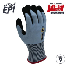 PACK PROMO PAIRE GANTS ANTI COUPURES NIV.E A650